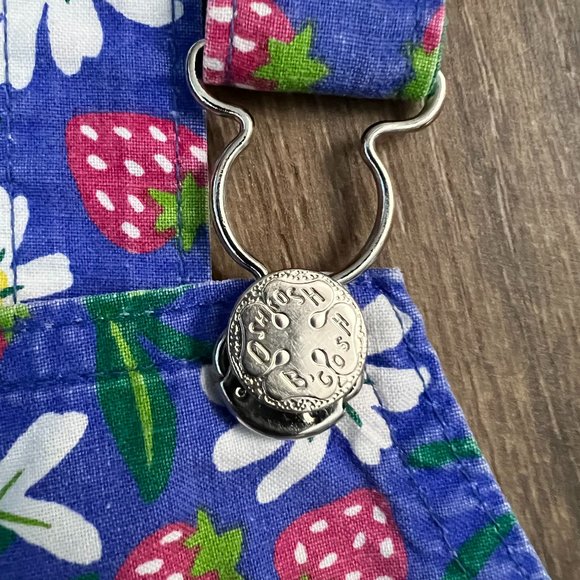 Rare Vintage Oshkosh Daisy Strawberry Overall Shortalls 6x - Picture 10 of 13